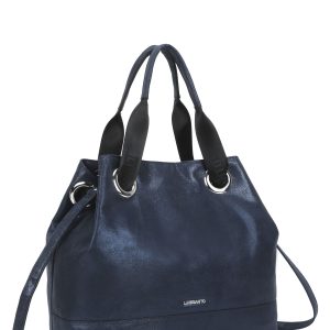 Wholesale Dark blue shoulder bag with LUIGISANTO handles