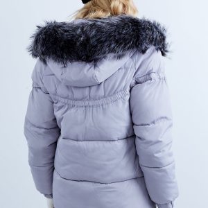 Wholesale Grey Quilted Winter Jacket