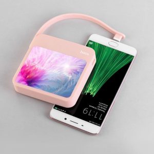 Wholesale HOCO J20 Powerbank Brilliant sunshine 8000mAh Power Indicator LED Color Pink