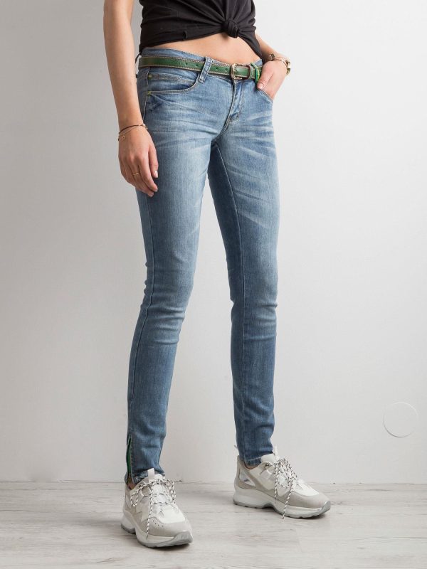 Wholesale Low Waist Blue Jeans