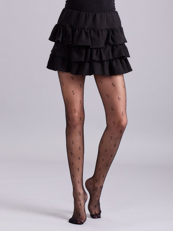 Wholesale Black tights with small patterns