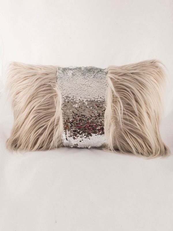 Wholesale Grey Sequin Pillow