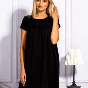 Wholesale Black dress with bow at the back