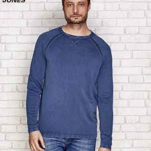 Wholesale Dark blue men's sweater