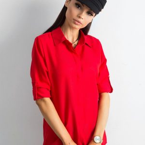 Wholesale Red Cotton Shirt