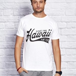 Wholesale Men's T-shirt with text motif white