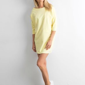 Wholesale Light Yellow Cotton Dress