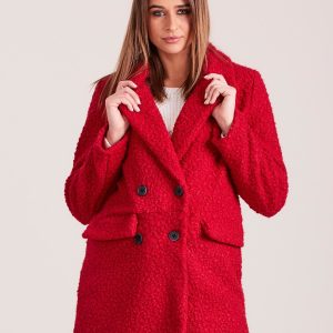 Wholesale Red double breasted coat