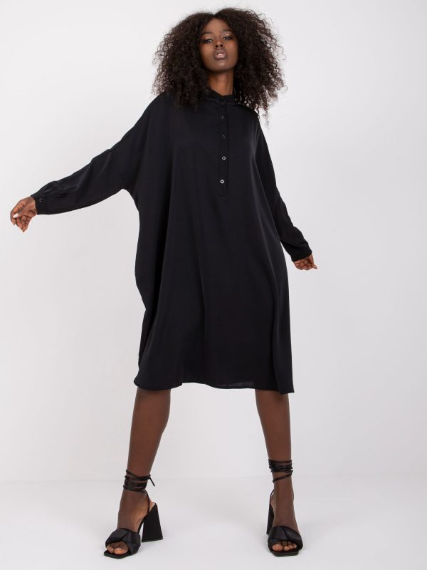 Wholesale Black Shirt Oversize Gelderland Dress