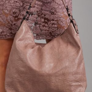 Wholesale Soft powder pink bag with detachable strap