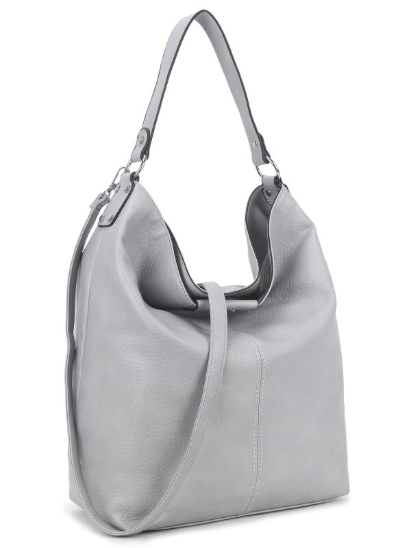 Wholesale LUIGISANTO grey eco leather shoulder bag