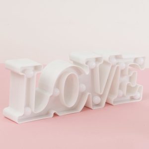 Wholesale White LED lamp in the shape of LOVE lettering