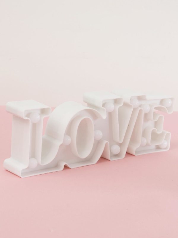 Wholesale White LED lamp in the shape of LOVE lettering