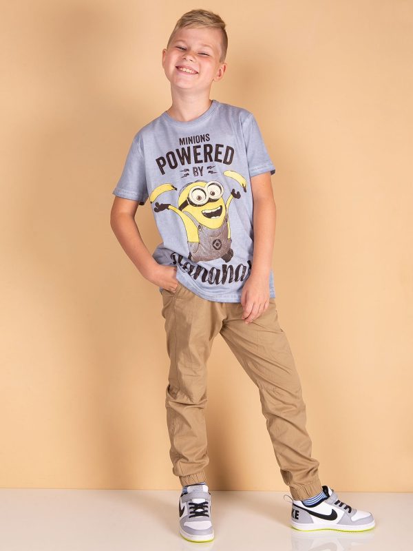 Wholesale Blue boy t-shirt MINIONS