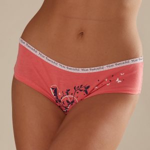 Wholesale Coral panty shorts with print