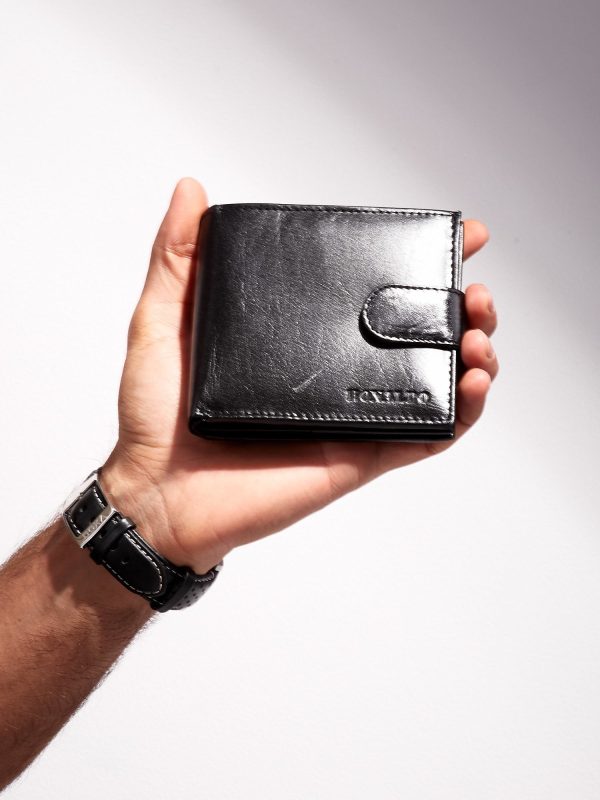 Wholesale Black Wallet For Men Genuine Leather Horizontal