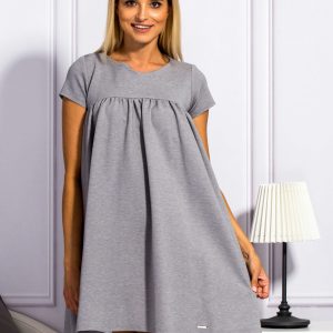 Wholesale Grey dress with bow at the back