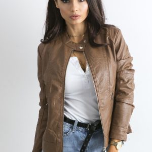 Wholesale Brown Biker Jacket