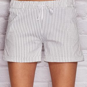 Wholesale YUPS Vertical Striped Shorts White