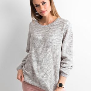 Wholesale Women's Loose Sweater Grey