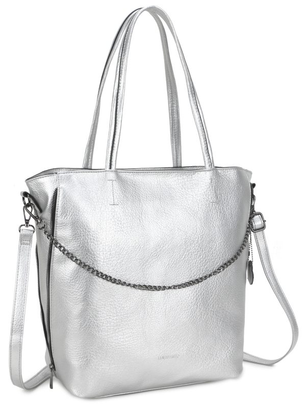 Wholesale Silver original LUIGISANTO shopper bag