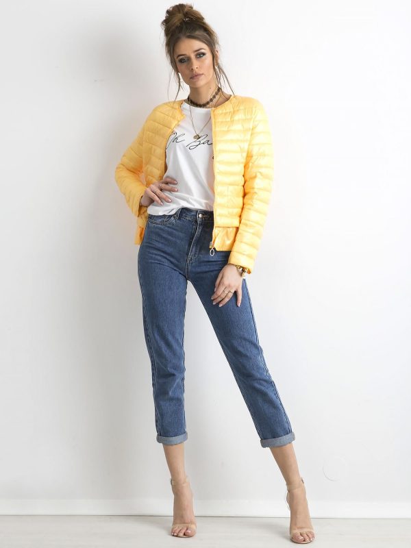 Wholesale Yellow Transition Jacket with Ruffle