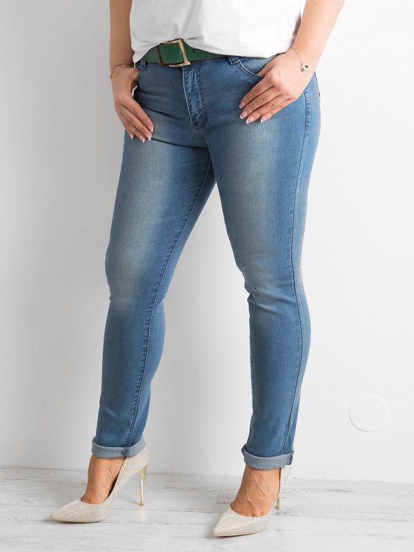 Wholesale Plus Size Blue Jeans