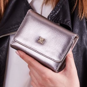 Wholesale Silver Women's Eco Leather Wallet