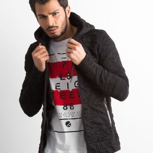 Wholesale Black Men's Cotton Hoodie