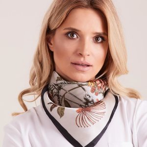 Wholesale Beige floral scarf