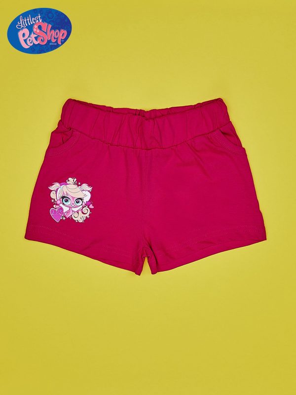 Wholesale Fuchsia shorts for girl LITTLEST PET SHOP