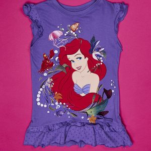 Wholesale Purple tunic for girl LITTLE MERMAID