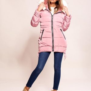 Wholesale Pink jacket with fur