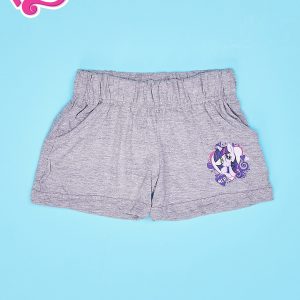 Wholesale Gray shorts for girl with purple print MY LITTLE PONY