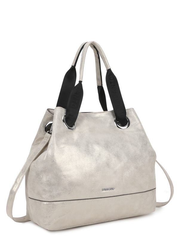 Wholesale LUIGISANTO leatherette beige shoulder bag