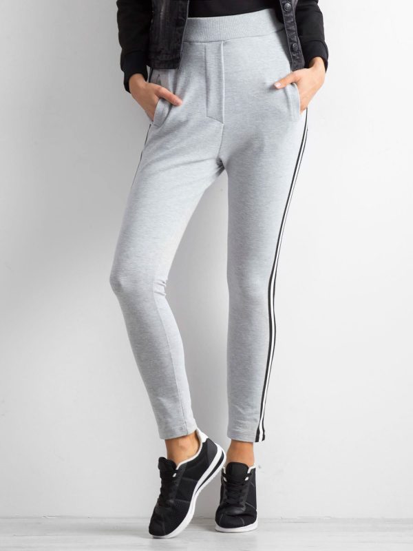 Wholesale BY O LA LA Grey sweatpants