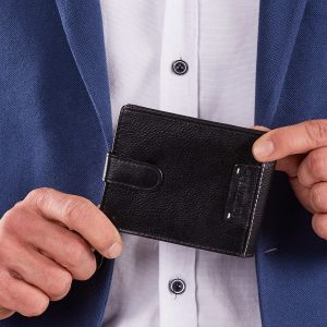 Wholesale Horizontal wallet with black clasp