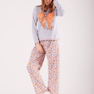 Wholesale Orange Women's Printed Pyjamas