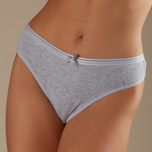 Wholesale Grey cotton thong