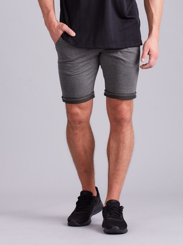 Wholesale Khaki Men's Sweatshirt Shorts