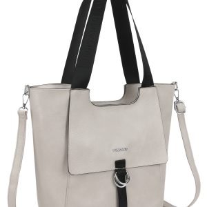 Wholesale APRICOT SHOPPER BAG WITH LUIGISANTO ADJUSTABLE STRAP