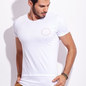 Wholesale White t-shirt for man with inscription