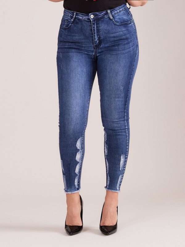 Wholesale Skinny jeans blue PLUS SIZE