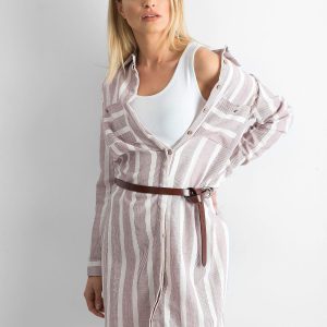 Wholesale Burgundy striped schmizjerka