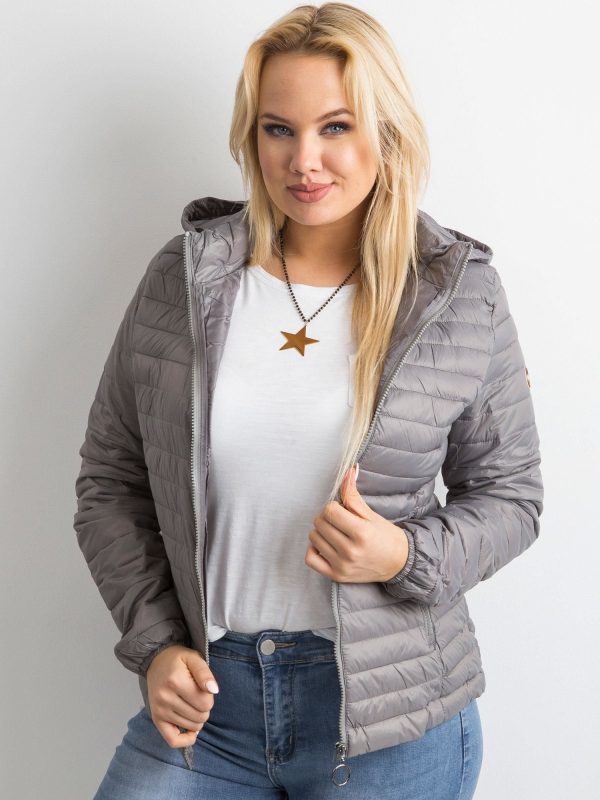 Wholesale Grey Plus Size Transition Jacket