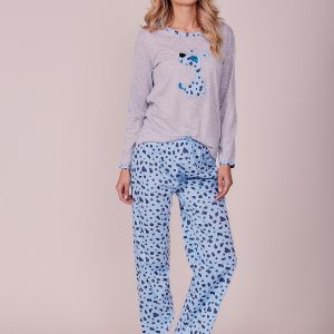 Wholesale Light Blue Patterned Pyjamas