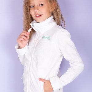 Wholesale O'NEILL White Sweatshirt for Girl in Embossed Floral Pattern