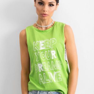 Wholesale Green top with subtitles