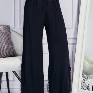 Wholesale Navy blue trousers with slits