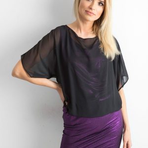 Wholesale Black and purple women's dress